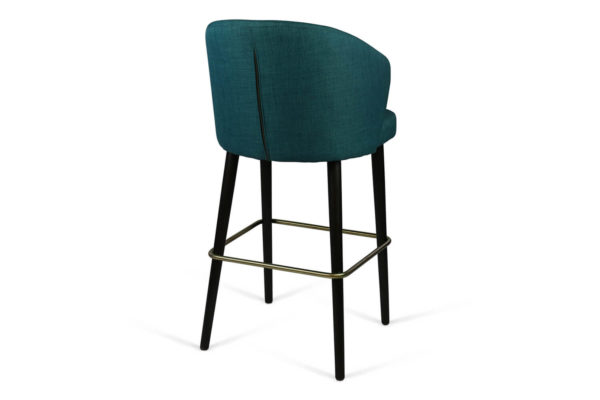 Barstool with Upholstered Seat and Back