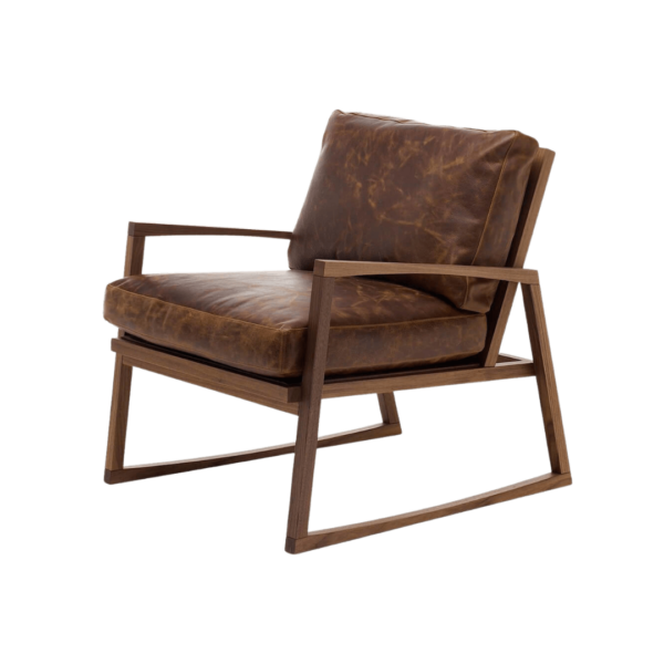 Brooklyn Lounge Chair with Cushioned Seat